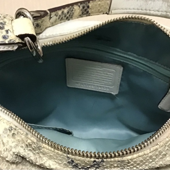 Coach Off White Kristin Embossed Python Hobo Bag L1169-191323 - Picture 7 of 13